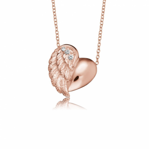 ENGELSRUFER náhrdelník srdce s andělským křídlem ERN-LILHW-R
