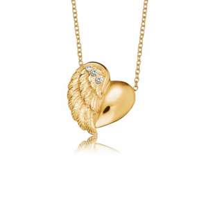 ENGELSRUFER náhrdelník srdce s andělským křídlem ERN-LILHW-G