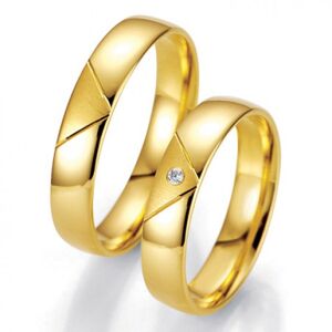Breuning zlaté snubní prsteny BR48/07007YG+BR48/07008YG