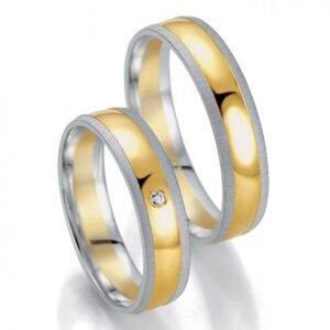 Breuning zlaté snubní prsteny BR48/07059BI+BR48/07060BI
