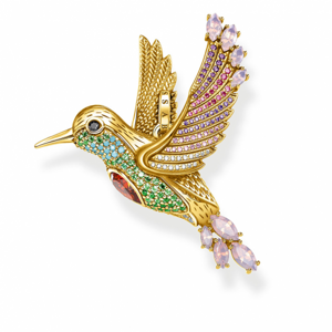 THOMAS SABO přívěsek Colourful hummingbird gold PE875-488-7