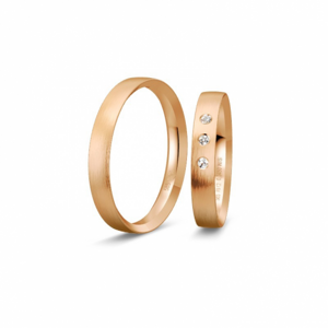 BREUNING zlaté snubní prsteny BR48/04416RG+BR48/14416RG