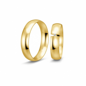 BREUNING zlaté snubní prsteny BR48/04409YG+BR48/14409YG