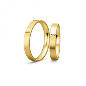 BREUNING zlaté snubní prsteny BR48/04959YG+BR48/04960YG