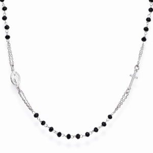 AMEN stříbrný růžencový náhrdelník CROBN3
