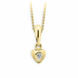 CUTIE DIAMONDS zlatý přívěšek srdce C1556 ND1556-40-D-X-1