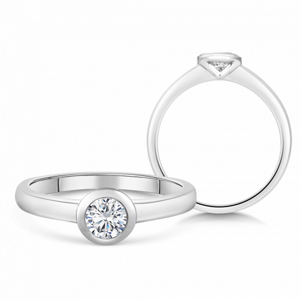 SOFIA DIAMONDS zlatý zásnubní prsten s diamantem 0,40 ct BDRB00158WG