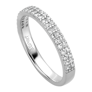 ESPRIT stříbrný prsten se zirkony ESRG015411xx