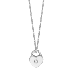 ESPRIT stříbrný náhrdelník se srdíčkovým zámkem ESNL01171142