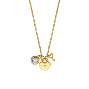 ESPRIT náhrdelník se srdíčkem a klíčem ESNL01031342