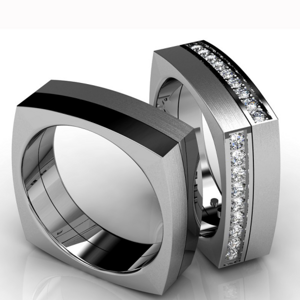 ALTAR ocelové snubní prsteny ALOC1083