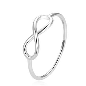 Beneto Elegantní stříbrný prsten Nekonečno AGG357 54 mm