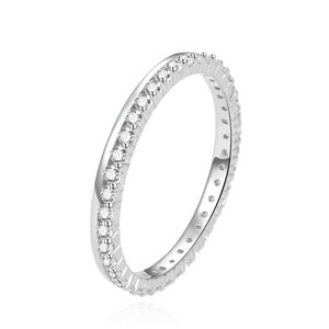 Beneto Jedinečný stříbrný prsten se zirkony AGG227 59 mm