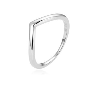 Beneto Minimalistický stříbrný prsten AGG445L 54 mm