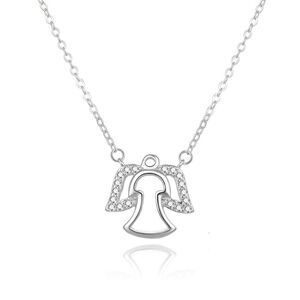 Beneto Stříbrný náhrdelník s andělíčkem AGS848/47