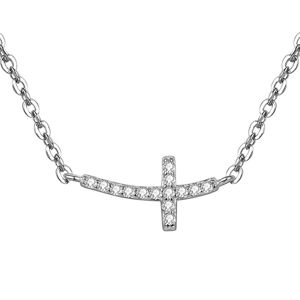 Beneto Stříbrný náhrdelník s křížkem AGS546/47