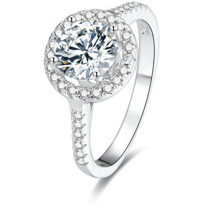 Beneto Stříbrný prsten s krystaly AGG193 54 mm
