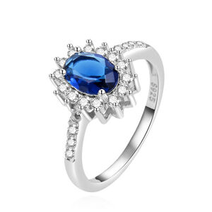 Beneto Stříbrný zásnubní prsten á la vévodkyně Kate AGG267 52 mm