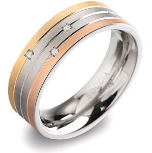 Boccia Titanium Titanový prsten s brilianty 0135-02 51 mm