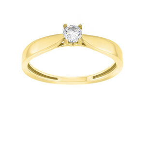 Brilio Nadčasový zásnubní prsten ze žlutého zlata GR114YAU 60 mm