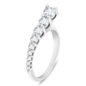 Brilio Silver Elegantní stříbrný prsten se zirkony RI119W 52 mm