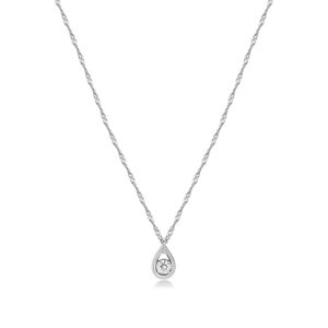 Brosway Krásný ocelový náhrdelník se zirkonem Ribbon BBN29