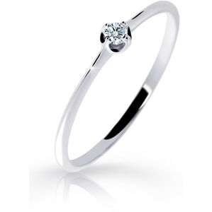 Cutie Diamonds Jemný prsten z bílého zlata s briliantem DZ6729-2931-00-X-2 60 mm