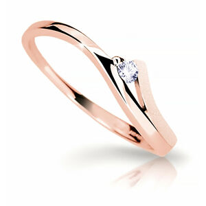 Cutie Diamonds Půvabný prsten z růžového zlata s briliantem DZ6818-1718-00-X-4 53 mm