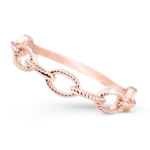Cutie Jewellery Moderní prsten z růžového zlata Z5029-X-4 49 mm