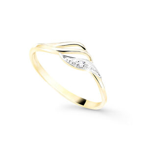 Cutie Jewellery Půvabný zlatý prsten se zirkony Z8023–10-X-1 57 mm