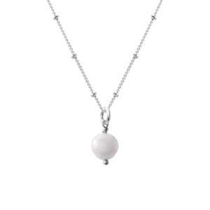 Decadorn Něžný přívěsek s pravou perlou + stříbrný řetízek zdarma 45 cm