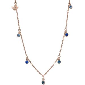Emporio Armani Půvabný bronzový náhrdelník s krystaly EGS3014221