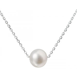 Evolution Group Stříbrný náhrdelník s pravou perlou Pavona 22014.1