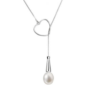 Evolution Group Stříbrný náhrdelník s pravou perlou Pavona 22026.1
