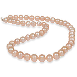 JwL Luxury Pearls Náhrdelník s pravými lososovými perlami JL0267