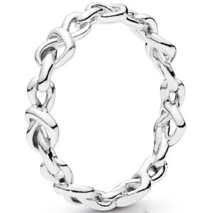 Pandora Stříbrný prsten Propletená srdce 198018 54 mm