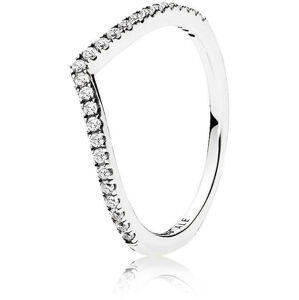 Pandora Třpytivý stříbrný prsten Timeless 196316CZ 52 mm