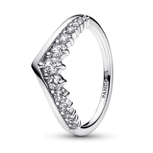 Pandora Třpytivý stříbrný prsten se zirkony 192320C01 52 mm
