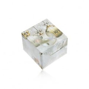 Papírová krabička na dárek - prsten, náušnice nebo přívěsek, vánoční motiv Y60.11