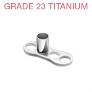 Podstavec pod piercing implantát z titanu 3 dírky C12.20
