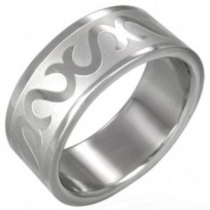 Prsten z chirurgické oceli - symbol "S" D12.11