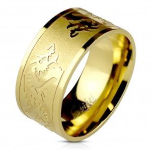 Prsten z nerezavějící oceli se symbolem draka D13.20