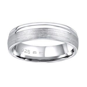 Silvego Snubní stříbrný prsten Amora pro muže i ženy QRALP130M 67 mm