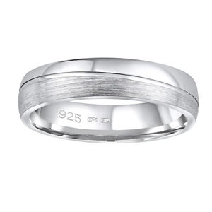 Silvego Snubní stříbrný prsten Glamis pro muže i ženy QRD8453M 55 mm