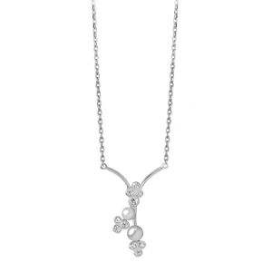 Silver Cat Okouzlující stříbrný náhrdelník s perličkami SC313