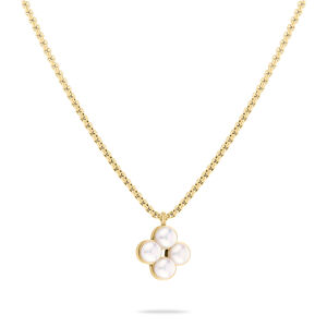 Tamaris Půvabný pozlacený náhrdelník se syntetickými perlami TJ-0512-N-45