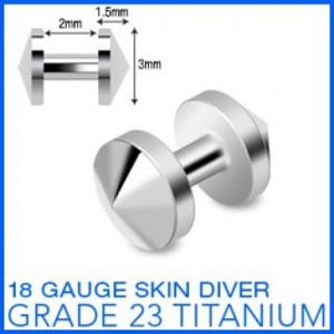 Titanový implantát "skin diver" se špicí C10.19