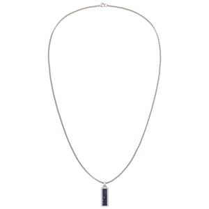 Tommy Hilfiger Originální ocelový náhrdelník se sodalitem 2790542