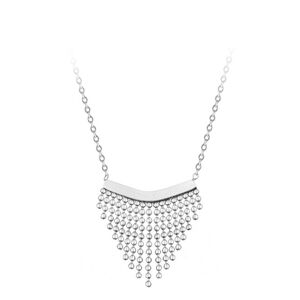Troli Moderní ocelový náhrdelník s ozdobou Chains Silver