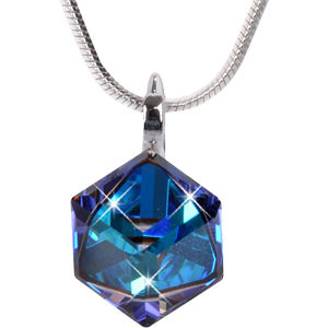 Levien Nadčasový náhrdelník Cube 8D2Y Bermuda Blue